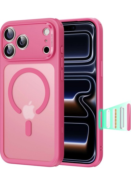 Apple iPhone 17 Pro Classic Hybrid Kamera Kontrol Koruma Butonlu Magsafe Kapak