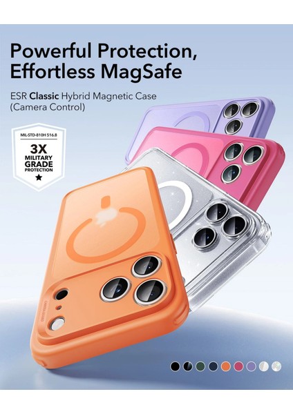 Apple iPhone 17 Pro Classic Hybrid Kamera Kontrol Koruma Butonlu Magsafe Kapak fiyatları