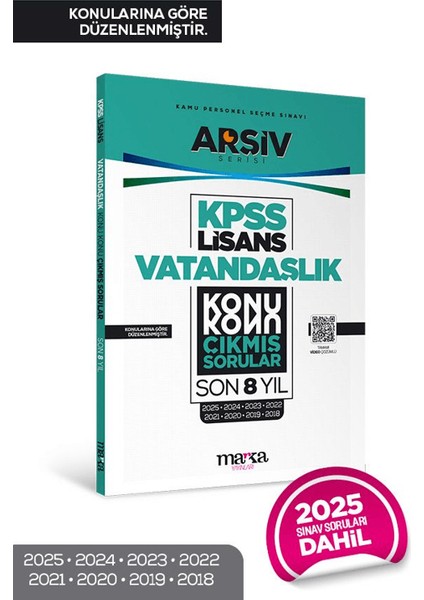 Kpss Lisans Vatandaşlık Konu Konu Çıkmış Sorular Son 8 Yıl Çıkmış Sorular (2025 Dahil)