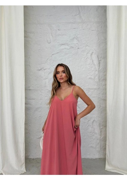 Aerobin Uzun Elbise Pembe Pt fırsatları