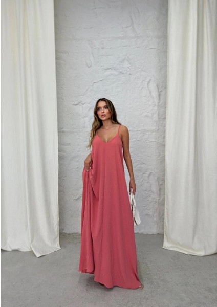 Aerobin Uzun Elbise Pembe Pt indirimleri