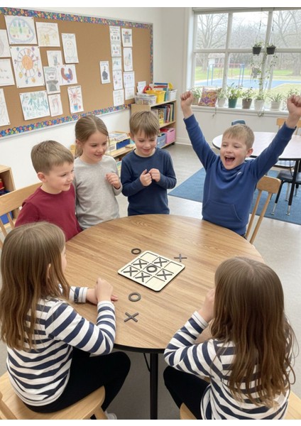 Xo Oyunu,x & O Blokları - Eğitici Masa Oyunu Zeka Bulmacası Eğitici Oyuncak Ahşap Oyuncak Montessori fiyatları