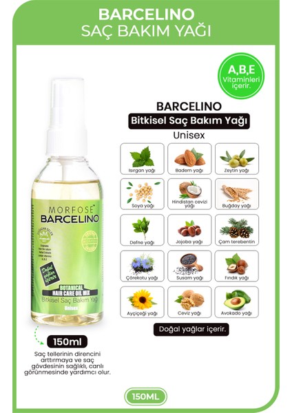 Barcelino Zayıf ve Ince Telli Saçlar Için Besleyici ve Canlandırıcı Saç Bakım Yağı 150 ml modelleri