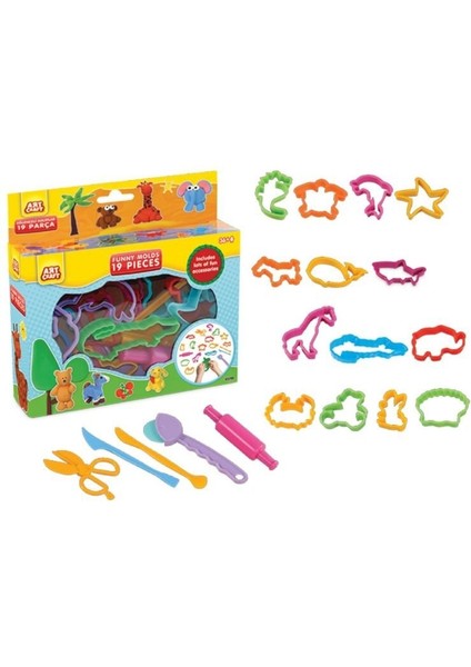 Art Craft Eğlenceli Kalıplar 19PARÇA fiyatları