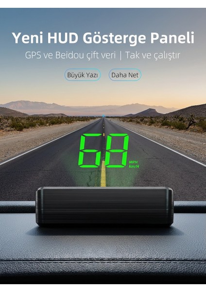 Araba Hud Hız Göstergesi Gps M2 Hd Head Up Display | Dijital Hız Ölçer, Ön Cam Projektör indirimleri