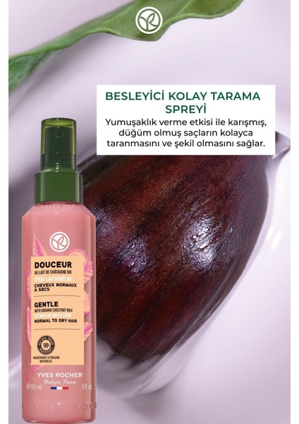 Besleyici ve Yumuşatıcı Özellikli Vegan Kolay Saç Tarama Spreyi 150ML