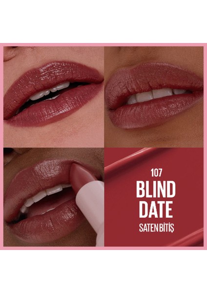 Serum Etkili Hyalüronik Asit ve Besleyici Yağ Içeren Ruj - 107 Blind Date modelleri