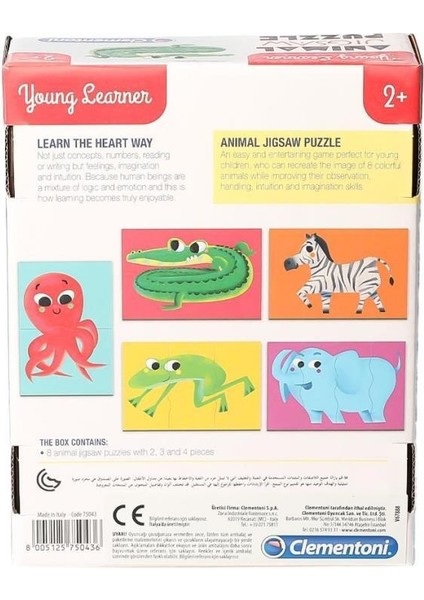75043TR Young Learner - Sevimli Hayvanlar Yapboz +3 Yaş fırsatları