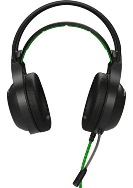 Siyah Kulaküstü Oyuncu Kulaklığı - USB Bağlantılı Mikrofonlu Hafif Tasarım