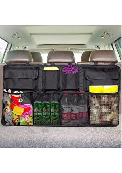 8 Cepli Araç Bagaj Düzenleyici Çanta Organizer Oto Içi Eşya Düzenleme Malzeme Çantası