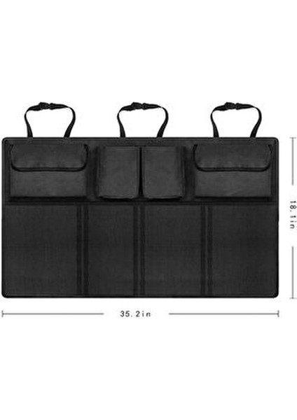 8 Cepli Araç Bagaj Düzenleyici Çanta Organizer Oto Içi Eşya Düzenleme Malzeme Çantası