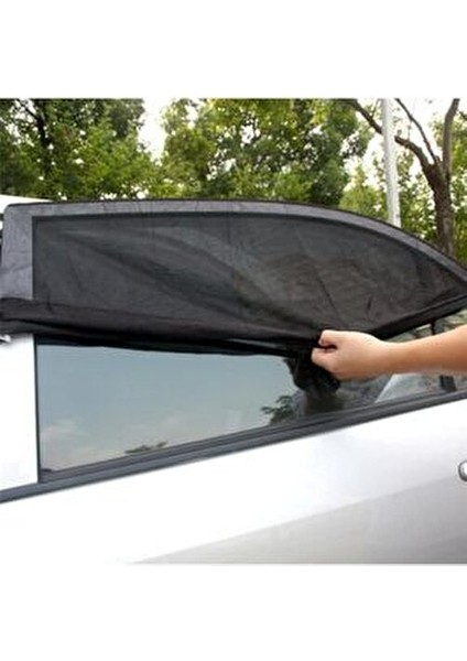 Esnek Güneşlik Perde Araba Yan Cam Perdesi Koruyucu Güneş Sinekliği 80x50 cm (2) Yırtılmaya Dayanıklı