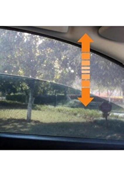 Esnek Güneşlik Perde Araba Yan Cam Perdesi Koruyucu Güneş Sinekliği 80x50 cm (2) Yırtılmaya Dayanıklı