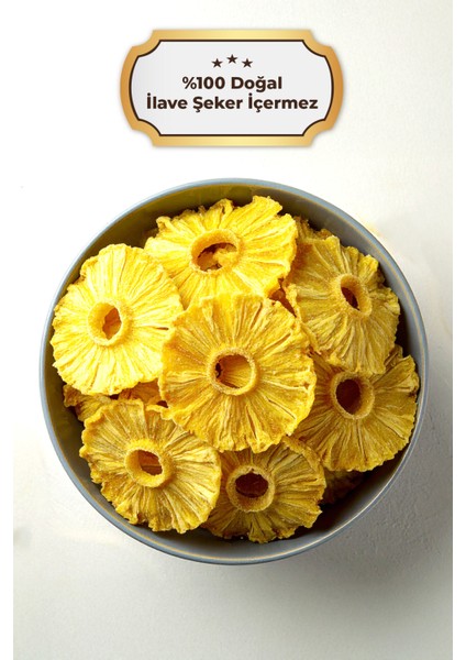 Şekersiz Kurutulmuş Ananas – 210GR – Doğal ve Katkısız fiyatları
