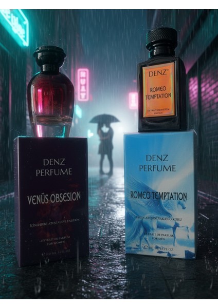 Ikili Kadın Erkek Aşk Seti Kalıcı Parfüm %40 Esans Oranı Extrait Kalite