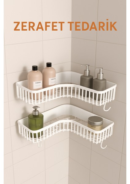 Yapışkanlı Banyo Duş Mutfak Köşesi Sabunluğu.