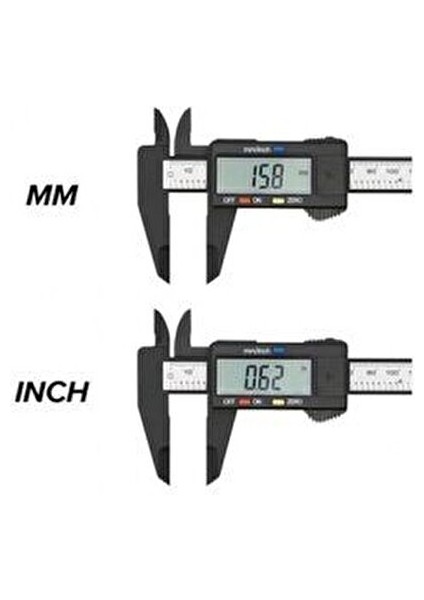 Dijital Kumpas Mini 150 mm Siyah Renkli Hassas Ölçüm Aleti Kullanım Tipi