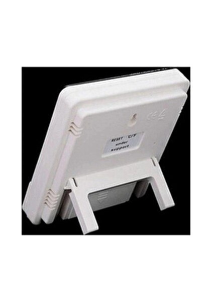 Duvara Asılabilen Saatli Sıcaklık ve Nem Ölçer Termometre Higrometre Çok Fonksiyonlu Kullanım