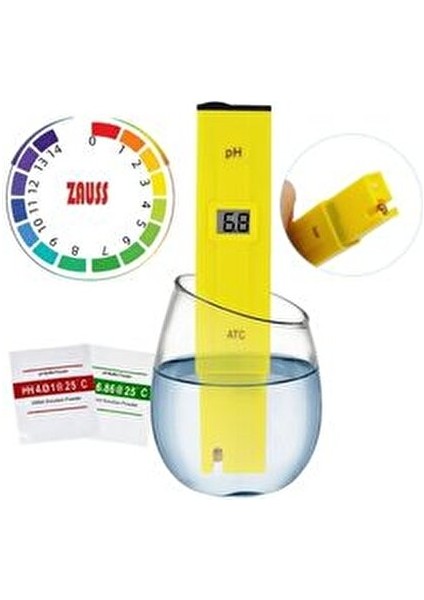 Dijital pH Metre Su Sıvı Akvaryum Kalibrasyon 0.01 Hassasiyetinde Kullanım