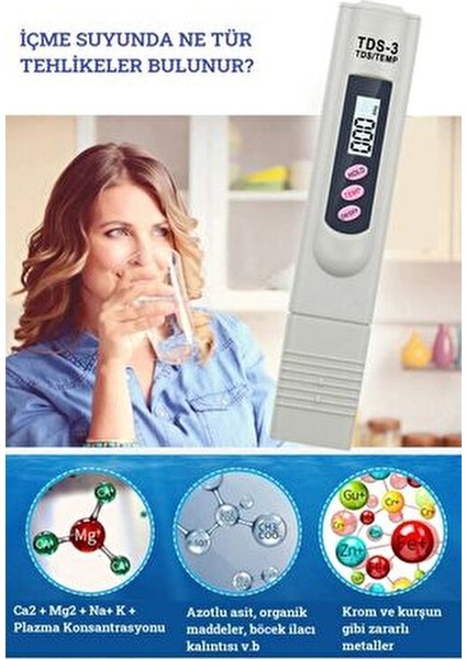 Dijital pH Metre Su Sıvı Akvaryum Kalibrasyon 0.01 Hassasiyetinde Kullanım