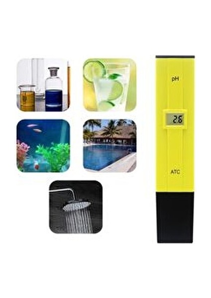 Dijital pH Metre Su Sıvı Akvaryum Kalibrasyon 0.01 Hassasiyetinde Kullanım