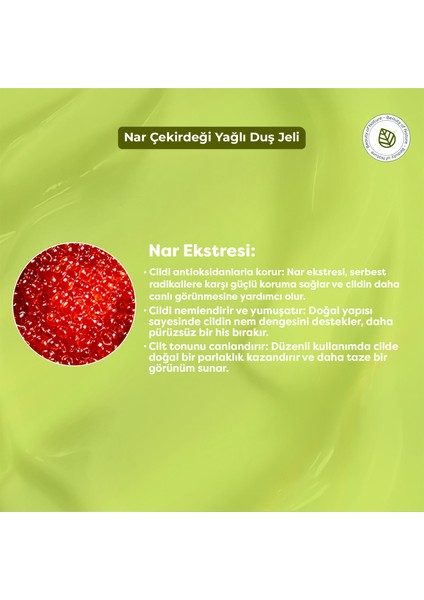 Nar Çekirdeği Yağlı Duş Jeli - Pomegranate Seed Oil indirimleri