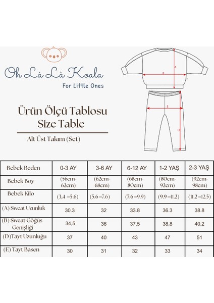 Kiraz Baskılı Bebek Alt Üst Takım modelleri