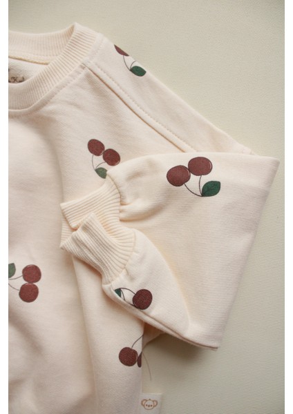 Kiraz Baskılı Bebek Alt Üst Takım