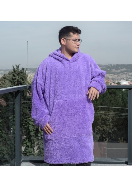 Kapüşonlu Peluş Giyilebilir Battaniye – Ultra Yumuşak Oversize fiyatları