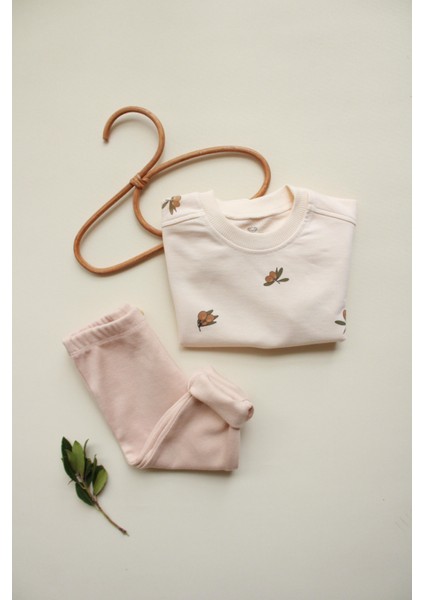 Zeytin Baskılı Bebek Alt Üst Takım fırsatları