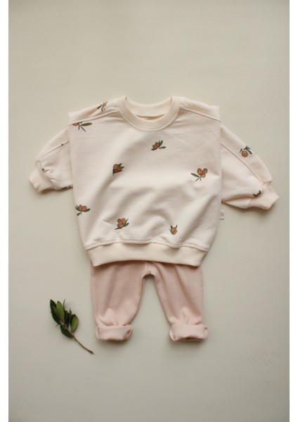 Zeytin Baskılı Bebek Alt Üst Takım indirimleri