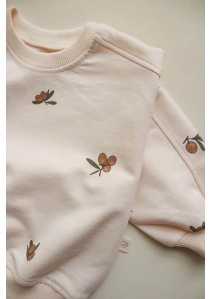 Zeytin Baskılı Bebek Alt Üst Takım