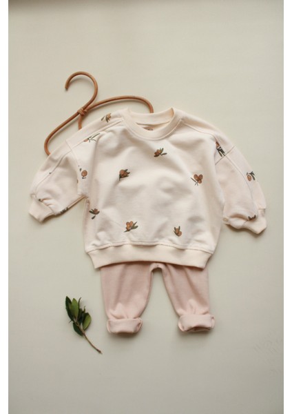 Zeytin Baskılı Bebek Alt Üst Takım