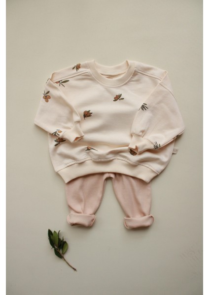 Zeytin Baskılı Bebek Alt Üst Takım