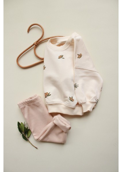 Zeytin Baskılı Bebek Alt Üst Takım