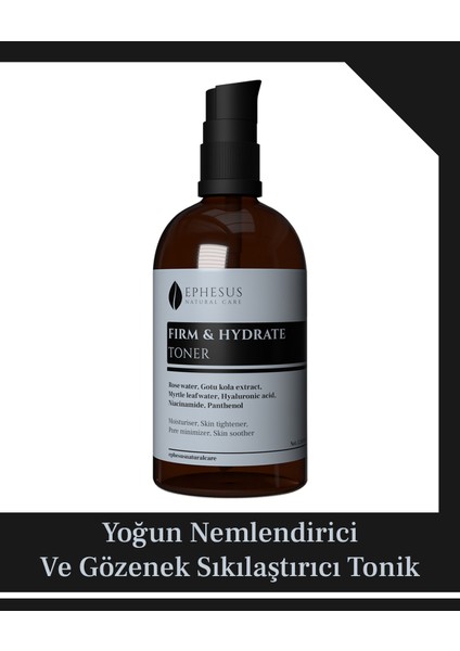 Tüm Cilt Tiplerine Uygun Yoğun Nemlendirici ve Cilt Sıkılaştırıcı Tonik 100 ml