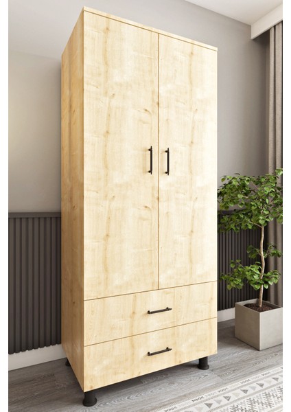 ASL6330 Çok Amaçlı Dolap 2 Kapaklı ve 2 Çekmeceli Dolap