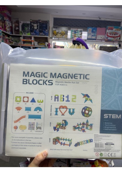 Manyetik Yapı Blokları Üç Boyutlu 96 Parça fiyatları