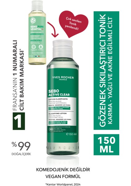 Gözenekleri Sıkılaştıran, Cildi Derinlemesine Arındırıp Yağ Dengesini Düzenleyen Tonik 150ML