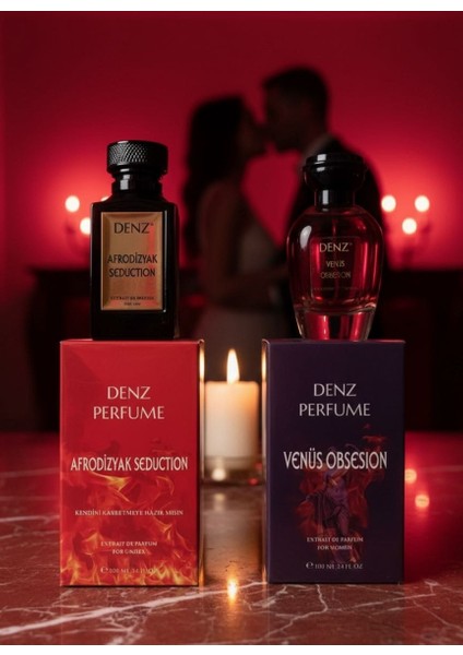 Kadın Erkek Parfüm 2'li Tutku Seti %40 Esans Extrait De Parfüm