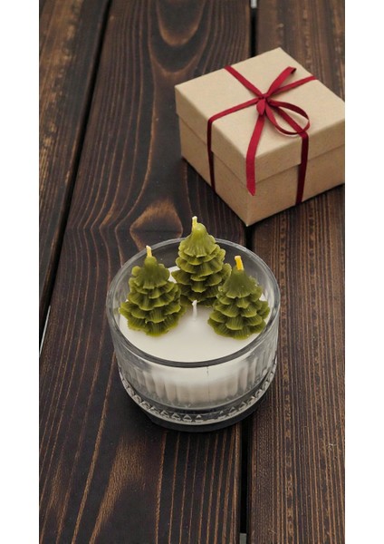 Minik Çam Dekorlu Yılbaşı Mumu fırsatları