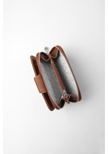 Orta Boy Kadın Cüzdan - 65306 - Taba modelleri