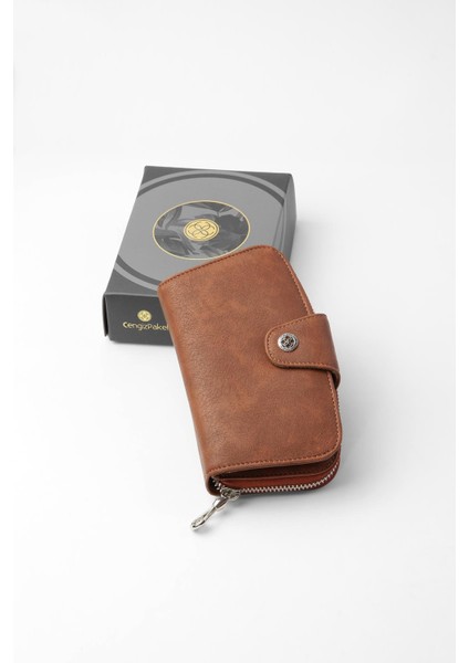 Orta Boy Kadın Cüzdan - 65306 - Taba fırsatları