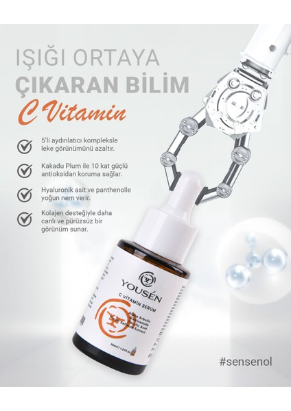 C Vitamini Aydınlatıcı Cilt Bakım Serumu 30 ml modelleri