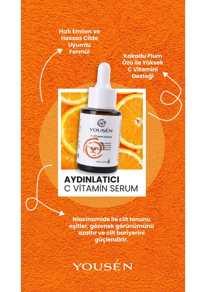 C Vitamini Aydınlatıcı Cilt Bakım Serumu 30 ml fırsatları