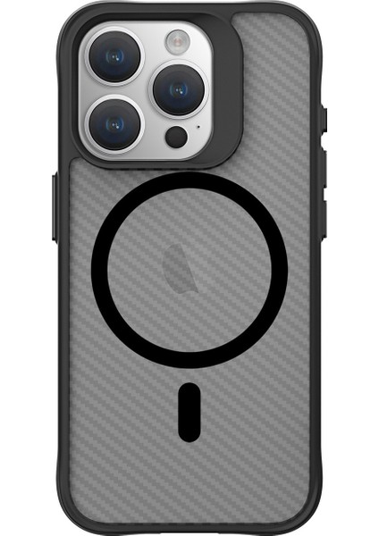 iPhone 15 Pro Carbon Fiber Force Magsafe Kılıf Anti-Şok Teknolojili Kamera ve Ekran Korumalı modelleri