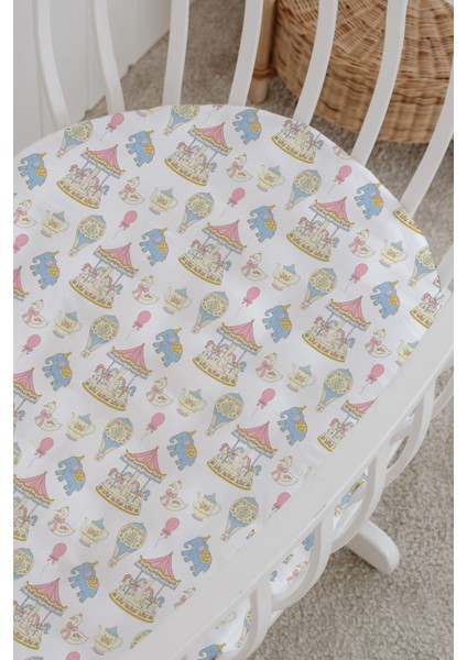 %100 Pamuklu Poplin Bebek Beşik Nevresim Seti 80X120 cm - Minik Çiçekler modelleri