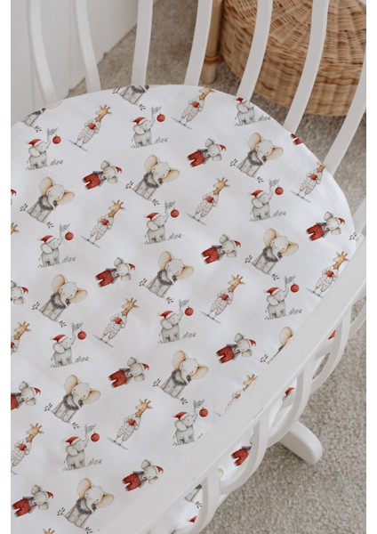 %100 Pamuklu Poplin Bebek Beşik Nevresim Seti 80X120 cm - Pötikare Elmalar modelleri