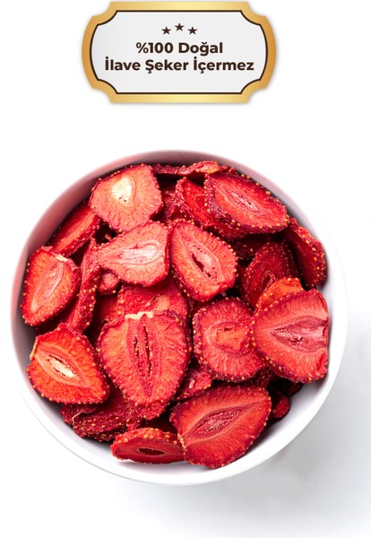 Şekersiz Kurutulmuş Çilek – 210GR – Doğal ve Katkısız fiyatları