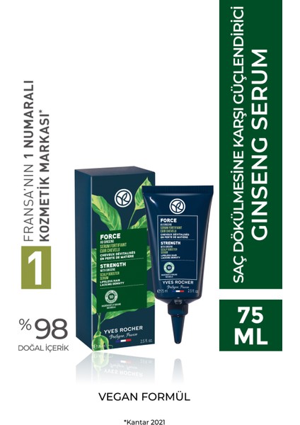 Yeni Formül Saç Dökülme Karşıtı Canlandırıcı ve Güçlendirici Vegan Ginseng Serum 75ML fiyatları